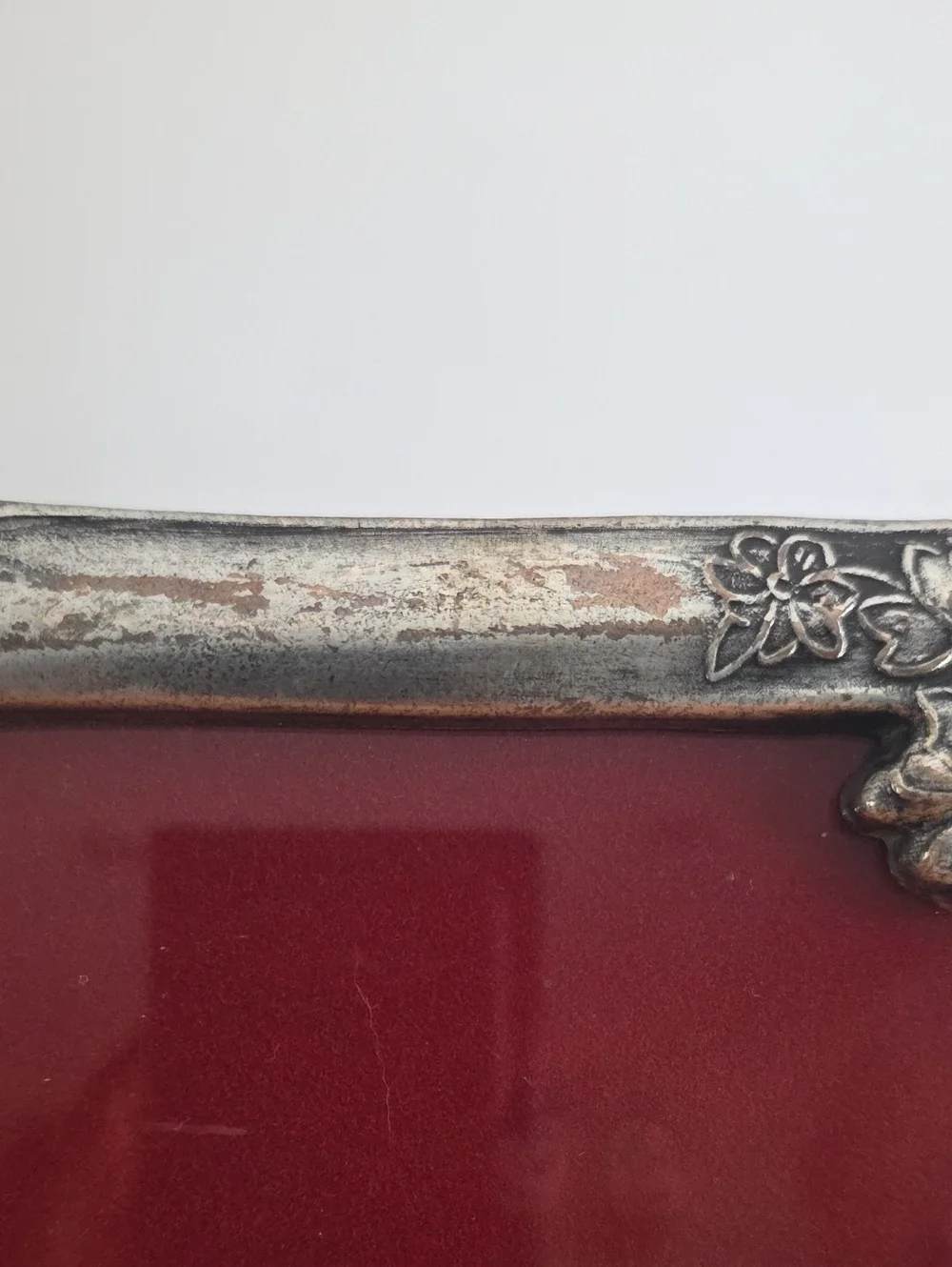 Rare Vintage Art Nouveau Pewter Picture Frame w/woman . Dioni Italy